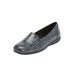 Women's The Leisa Slip On Flat by Comfortview in Navy (Size 7 M)