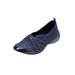 Extra Wide Width Women's CV Sport Greer Slip On Sneaker by Comfortview in Navy (Size 8 WW)