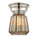 Latitude Run® Vinson 1-Light 6.25" Flush Mount Glass, Crystal in Gray/Yellow | 8.15 H x 6.25 W x 6.25 D in | Wayfair