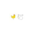 Chanteur Designs Girls' Earrings Multi - Yellow & Silvertone Chicken Clip-On Earrings