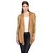 Plus Size Women's Draped Open Front Cardigan by ellos in Classic Camel (Size M)