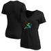 Women's Fanatics Branded Black San Jose Sharks Team Pride Logo V-Neck T-Shirt
