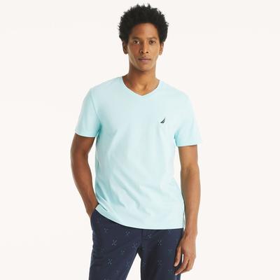 Nautica Men's V-Neck Deck T-Shirt 478 (Harbor Mist), XXL