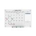 Audio-Visual Direct Calendar Dry-Erase Wall Mounted Magnetic Glass Board Glass in White | 36 H x 0.15 D in | Wayfair GBC90120-MUWAT
