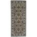 Green/White 61 x 0.25 in Area Rug - Bokara Rug Co, Inc. Hand-Knotted High-Quality Gold & Ivory Area Rug Wool | 61 W x 0.25 D in | Wayfair