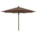 Darby Home Co Sanders Rustic 11' Market Umbrella Metal in Brown | Wayfair DBHM7781 42916954