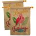 Breeze Decor Lovable Flamingo 2-Sided Polyester 40 x 28 in. House Flag in Brown | 40 H x 28 W in | Wayfair BD-BI-HP-105060-IP-BOAE-D-US20-BD