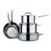 Saveur Selects 8 Piece Stainless Steel Non Stick Cookware Set Stainless Steel in Blue/Gray | Wayfair M19-005-12