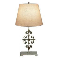 ellahome 28" Table Lamp Linen/Metal in Brown/White | 28 H x 18 W x 18 D in | Wayfair IL025DOS22