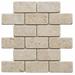 Tile & Mosaic Depot 2" x 4" Travertine Brick Joint Mosaic Wall & Floor Tile Natural Stone/Travertine in Gray/White | 4 H x 2 W x 0.38 D in | Wayfair