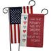 Breeze Decor My Soldier - Impressions Decorative American Applique 2-Sided Polyester 19 x 13 in. Garden Flag in Gray/Red | 18.5 H x 13 W in | Wayfair