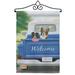 Breeze Decor Play Day w/ Buddy 2-Sided Polyester 19 x 13 in. Flag Set in Blue/Gray | 18.5 H x 13 W x 1 D in | Wayfair
