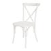 PRE Sales Lucca Armless X Resin Stacking Patio Dining Chair Plastic/Resin in White | 35 H x 19.25 W x 20.5 D in | Wayfair 1140