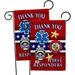 Breeze Decor First Responders - Impressions Decorative 2-Sided Polyester 19 x 13 in. Garden Flag in Blue/Gray/Red | 18.5 H x 13 W in | Wayfair