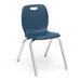 Virco N2 Series 18" Classroom Chair Plastic/Metal in Gray | 30.75 H x 18.75 W x 20.625 D in | Wayfair 4065508