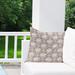 Red Barrel Studio® Sweetheart Neutral Outdoor Square Pillow Cover & Insert Polyester/Polyfill blend in White/Brown | 18 H x 18 W x 4 D in | Wayfair