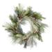 The Holiday Aisle® Frosted Myer Pine Series Frosted Myers Pine Artificial Christmas Tree in Green | 30 H x 30 W x 3 D in | Wayfair