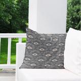 Red Barrel Studio® Sweetheart Neutral Outdoor Square Pillow Cover & Insert Polyester/Polyfill blend in Gray | 20 H x 20 W x 4 D in | Wayfair