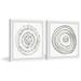 Latitude Run® 'Endless Circles' - 2 Piece Picture Frame Print Set on Paper Metal in Black/Brown/White | 32 H x 32 W x 1.5 D in | Wayfair