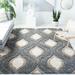 Gray/White 39 x 1.18 in Indoor Area Rug - George Oliver Altizer Geometric Power Loom Gray/Ivory Area Rug Polypropylene | 39 W x 1.18 D in | Wayfair