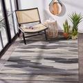 Gray/White 61 x 0.08 in Area Rug - George Oliver Altom Geometric Gray/Dark Gray/Ivory Indoor/Outdoor Area Rug | 61 W x 0.08 D in | Wayfair