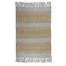 Gray/Yellow 96 x 60 x 0.25 in Area Rug - Foundry Select Handwoven Yellow/Gray Rug Polyester | 96 H x 60 W x 0.25 D in | Wayfair