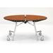 National Public Seating Circular Cafeteria Table, Steel in Orange | 29 H x 48 W x 48 D in | Wayfair MT48R-PBTMPCYW