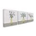 August Grove® 'Plants in Vase Neutral ' by Ziwei Li - 3 Piece Graphic Art Print Set Canvas in Gray | 17 H x 17 W x 1.5 D in | Wayfair