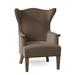 Wingback Chair - Fairfield Chair Linton 30.5" Wide Slipcovered Wingback Chair Polyester/Other Performance Fabrics in Blue/Brown | Wayfair