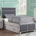 Isabelle & Max™ Stepplee Platform Standard Bed by Isabelle & Max Upholstered in Gray | 51 H x 57 W x 81 D in | Wayfair