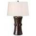 Loon Peak® Kaylem 33" Gun Metal Table Lamp Silk/Ceramic in Gray | 33 H x 22 W x 22 D in | Wayfair D61935149F1645D6B526798613110CEC