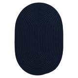 Blue/Navy 132 x 0.5 in Area Rug - Red Barrel Studio® Coletti Port Royale Braided Navy Area Rug, Polypropylene | 132 W x 0.5 D in | Wayfair