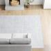 Gray/White 48 x 0.28 in Area Rug - Sand & Stable™ Thomaston Ivory/Silver Rug Viscose/Cotton/Wool | 48 W x 0.28 D in | Wayfair