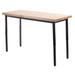 National Public Seating Height Adjustable Rectangular Activity Table Wood/Metal in Brown | 37.25 H x 24 W x 60 D in | Wayfair HDT3-2460B