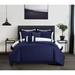 Latitude Run® Abhijith Comforter Set Polyester/Polyfill/Microfiber in Blue/Navy | King Comforter + 11 Additional Pieces Included | Wayfair