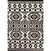 Black/White 90 x 0.25 in Area Rug - Foundry Select Treadaway Southwestern Handmade Flatweave Wool Area Rug Wool | 90 W x 0.25 D in | Wayfair