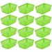 Rebrilliant Storage for Office Drawer Plastic Basket Set Plastic in Green | 2.25 H x 6 W x 4.5 D in | Wayfair 7E0CBCC140DC4C0ABD0EFD757513E744