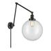 Greyleigh™ Maxwell 1 - Light Dimmable Swing Arm Plastic in Black | 34 H x 12 W x 34 D in | Wayfair A312A8D9492A4F5797E816461E6C7188