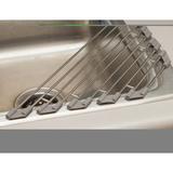 Prep & Savour Stainless Steel Foldable Drain Tray Stainless Steel in Gray | 0.31 H x 17.83 W x 6.69 D in | Wayfair 260279