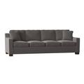 Latitude Run® Aceyon 102" Square Arm Sofa w/ Reversible Cushions Wood/Polyester in Gray/Brown | 35 H x 102 W x 38 D in | Wayfair