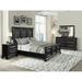 Charlton Home® Stevison Solid Wood Standard 4 Piece Bedroom Set Wood in Black | King | Wayfair 8697E42B3D764413A7644A1B7D55BADA