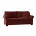 Red Barrel Studio® Quaker 77" Rolled Arm Sleeper w/ Reversible Cushions redWood/Polyester | 36 H x 77 W x 37 D in | Wayfair Sofas