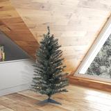 The Holiday Aisle® 3' Pine Artificial Christmas Tree w/ 35 Clear/White Lights, Metal in Green/White | Wayfair THDA9280 43989610