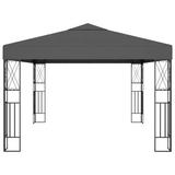 Arlmont & Co. Tristam Gazebo Outdoor Canopy Tent Patio Pavilion Wedding Party Tent Fabric Metal/Soft-top | 102.36 H x 157.48 W x 118.11 D in | Wayfair