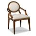 Woodbridge Furniture Ventura Linen King Louis Back Arm Chair Wood/Upholste/Fabric in Red | 36 H x 23 W x 23 D in | Wayfair 7193-10