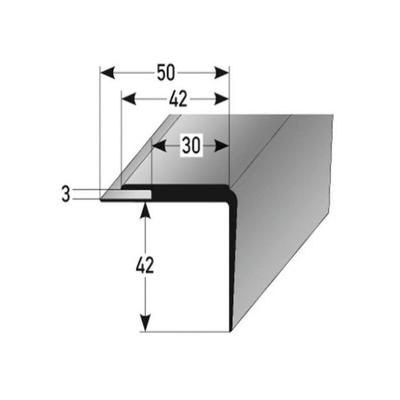 Auer - PVC-Treppenkante 'Tolosa' PVC-Winkel für Belagsstärken bis 3 mm, 42 mm Breite, 42 mm Höhe