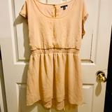American Eagle Outfitters Dresses | American Eagle Large Peach Short Sleeve Dress | Color: Orange/Tan | Size: L