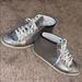 Gucci Shoes | Authentic Gucci High Top Women Sneakers | Color: Silver | Size: 6