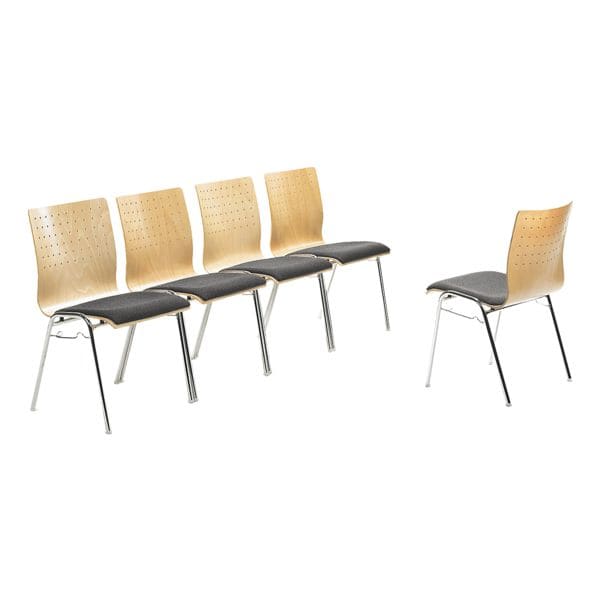 mayer Sitzmöbel Stapelstuhl »my Arcado« mit Sitzpolster grau, 46 cm