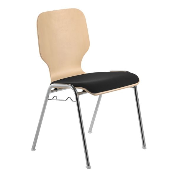 mayer Sitzmöbel Stapelstuhl »my Dario« mit Sitzpolster schwarz, 46 cm